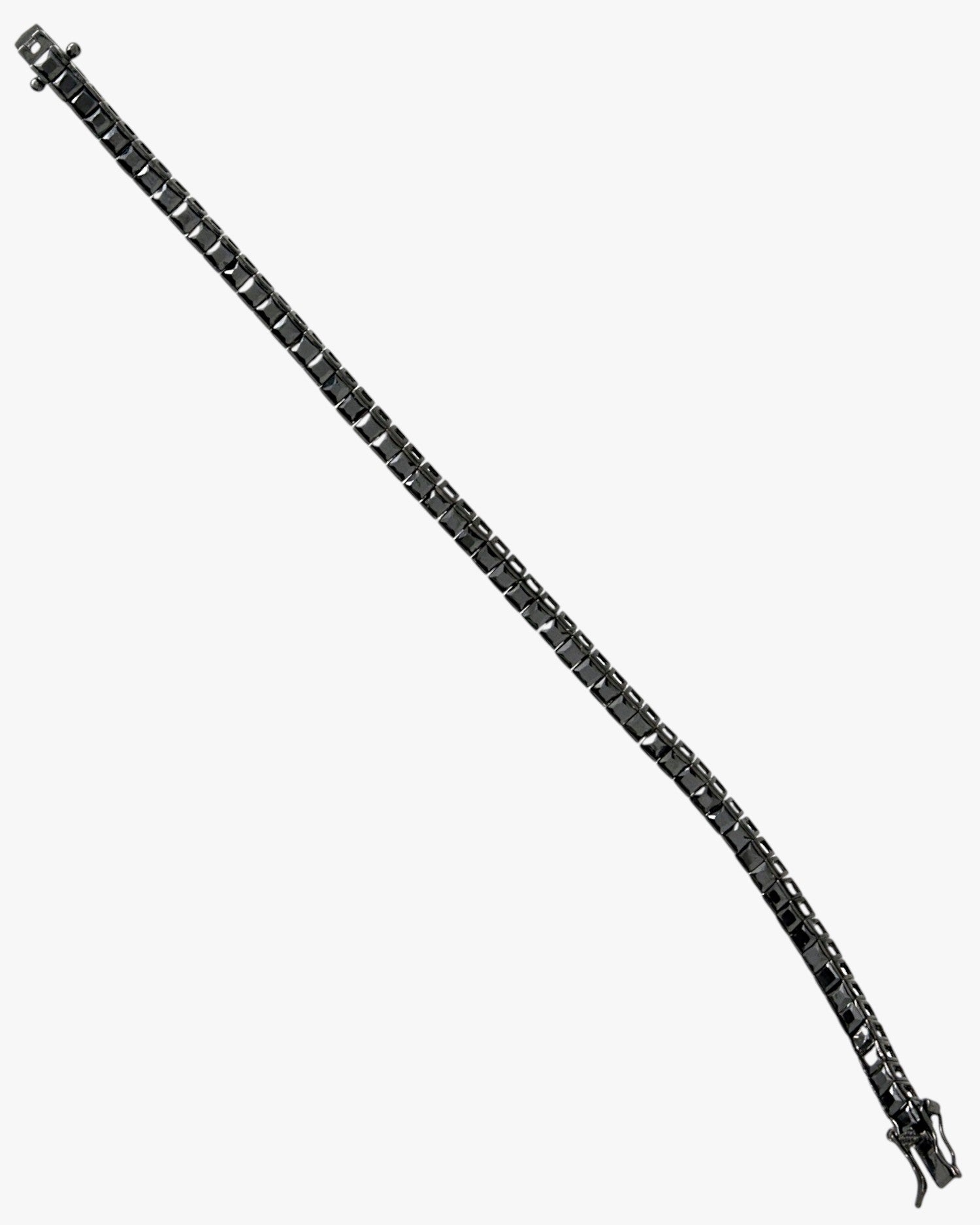 Bracelets rivière en argent avec zircon cubique noir