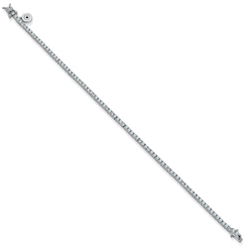 Pulseras riviere de plata diseño circonitas circulares