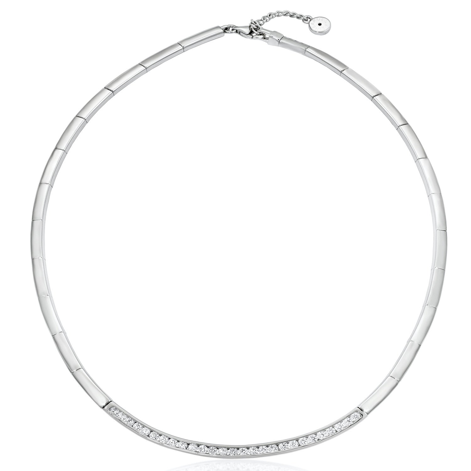 Collares fiesta diseño novia banda central de circonita