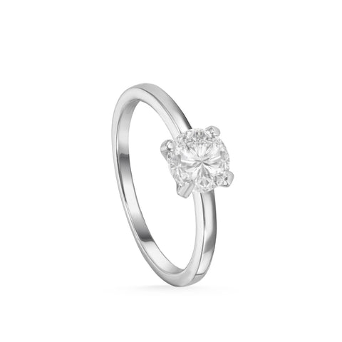 Silver engagement Rings design very fine