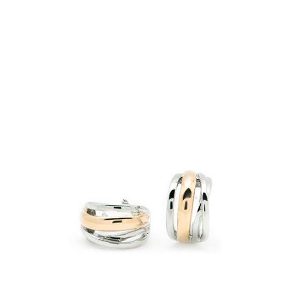 earrings clasp omega design rails bicolor