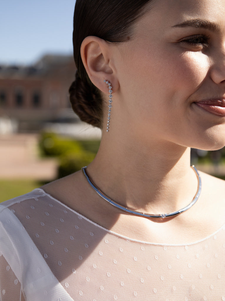 Collares fiesta diseño clásico con circonita central
