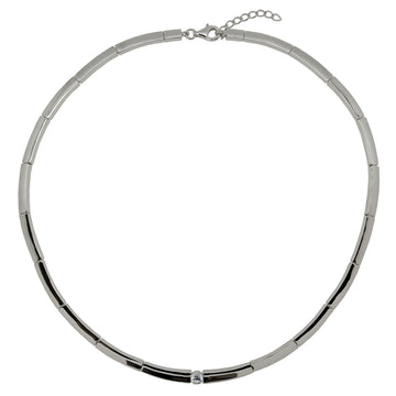 Collares fiesta diseño clásico con circonita central