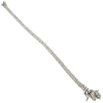 Pulseras riviere de plata tira de circonitas talla redonda