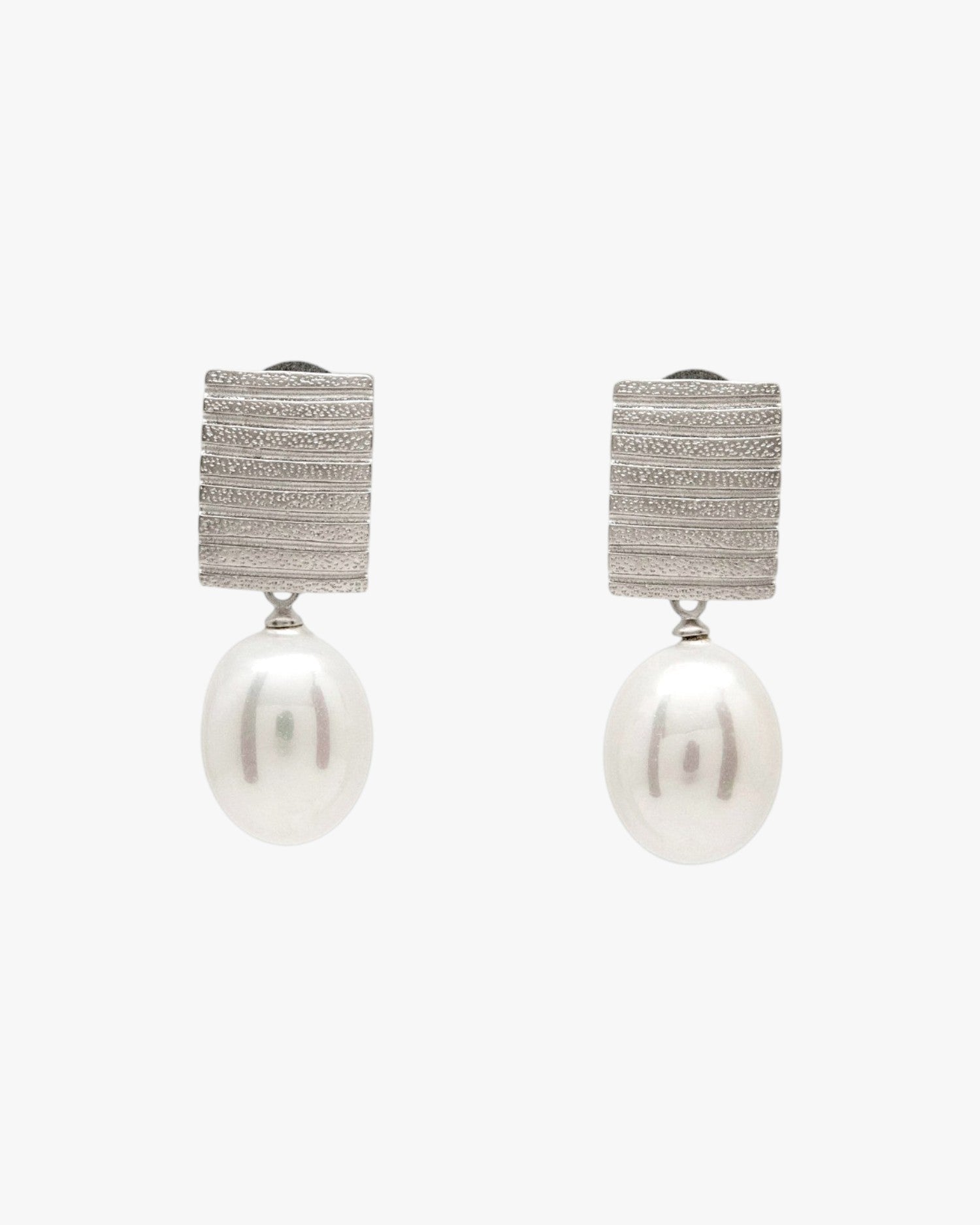 Boucles d'oreilles pendantes en perles, motif bouton carré et perles