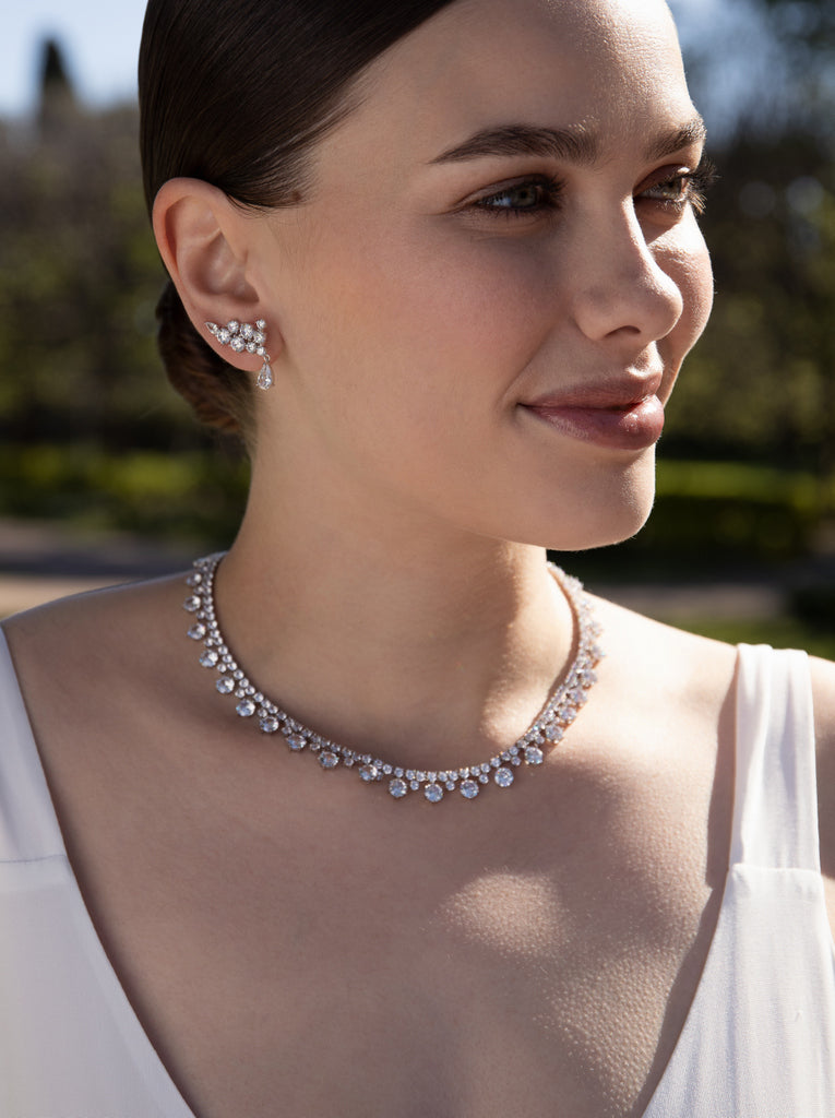 Collares fiesta en plata rígido y brillante