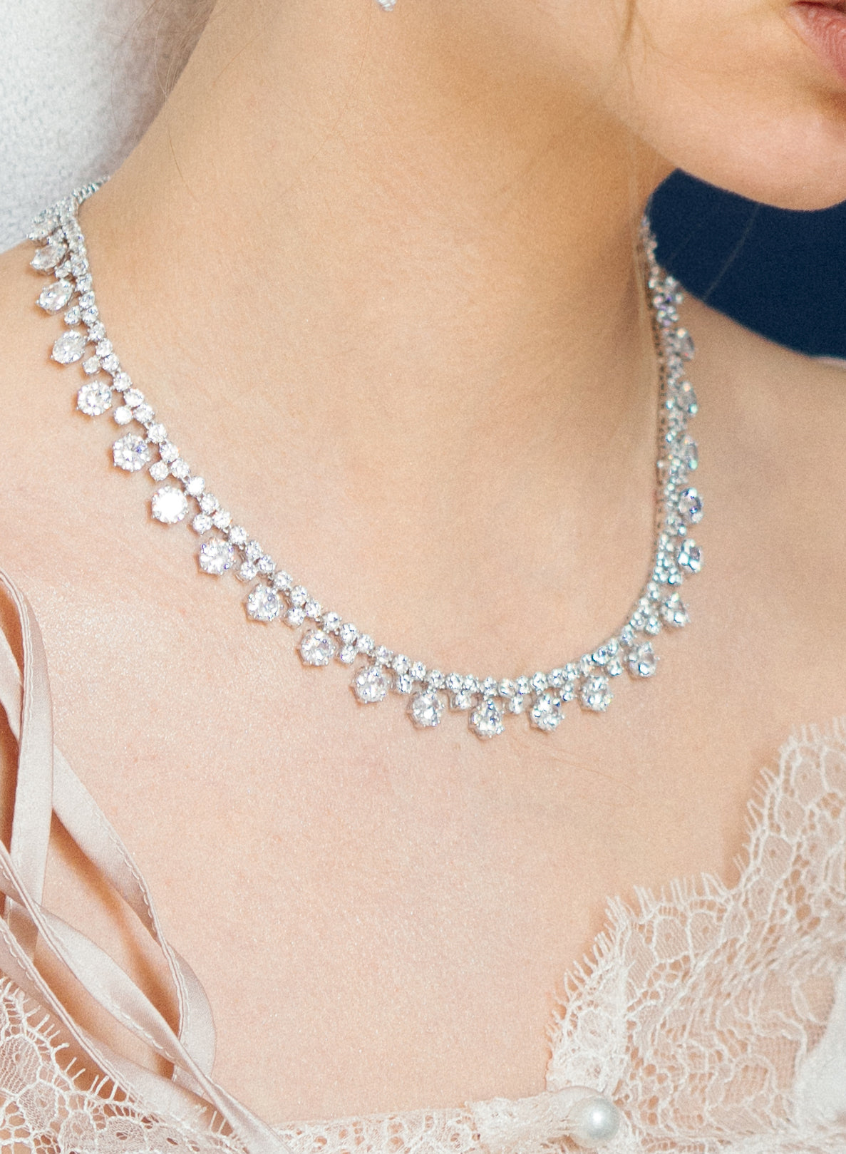 Collares fiesta en plata rígido y brillante