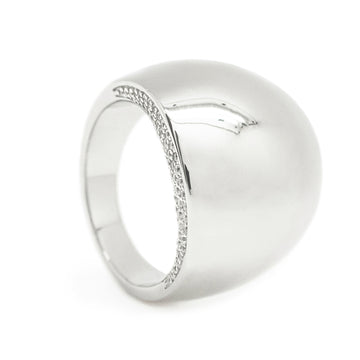 Anillos anchos diseño redondo con circonitas laterales