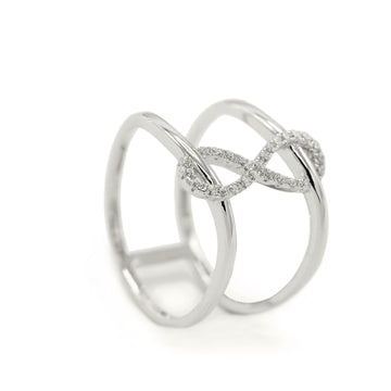 Anillos finos diseño motivo de infinito