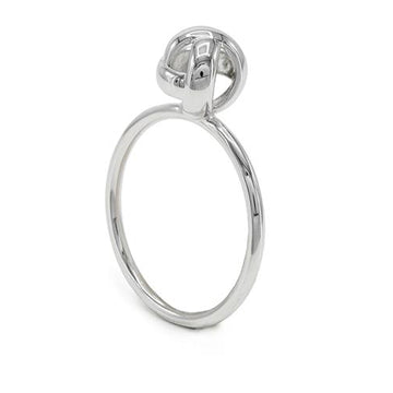 Anillos finos de plata diseño de nudo
