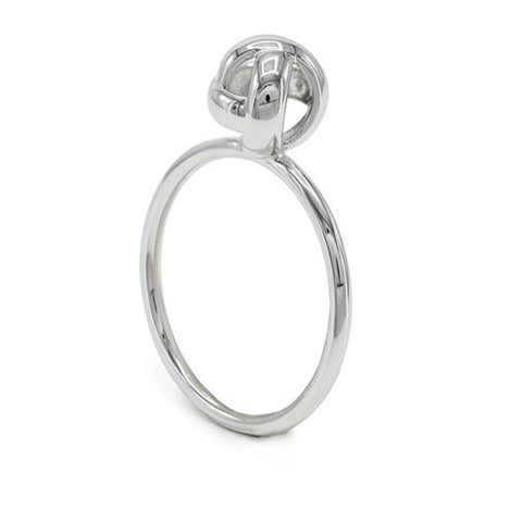 Anillos finos de plata diseño de nudo