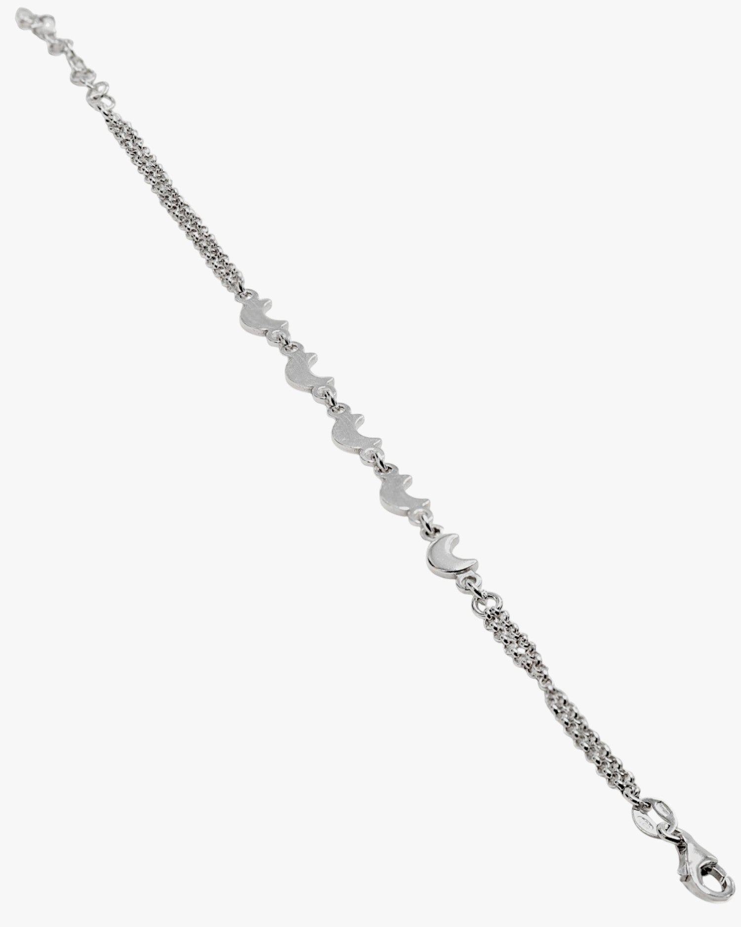 Bracelet en argent pour enfant avec motif lune