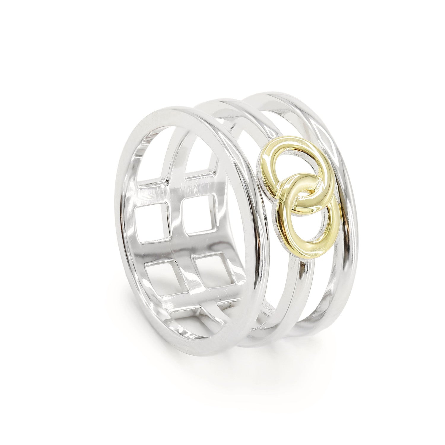 bagues larges detail circulaire  central gilt