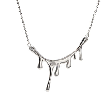 Collares plata originales diseño goteo