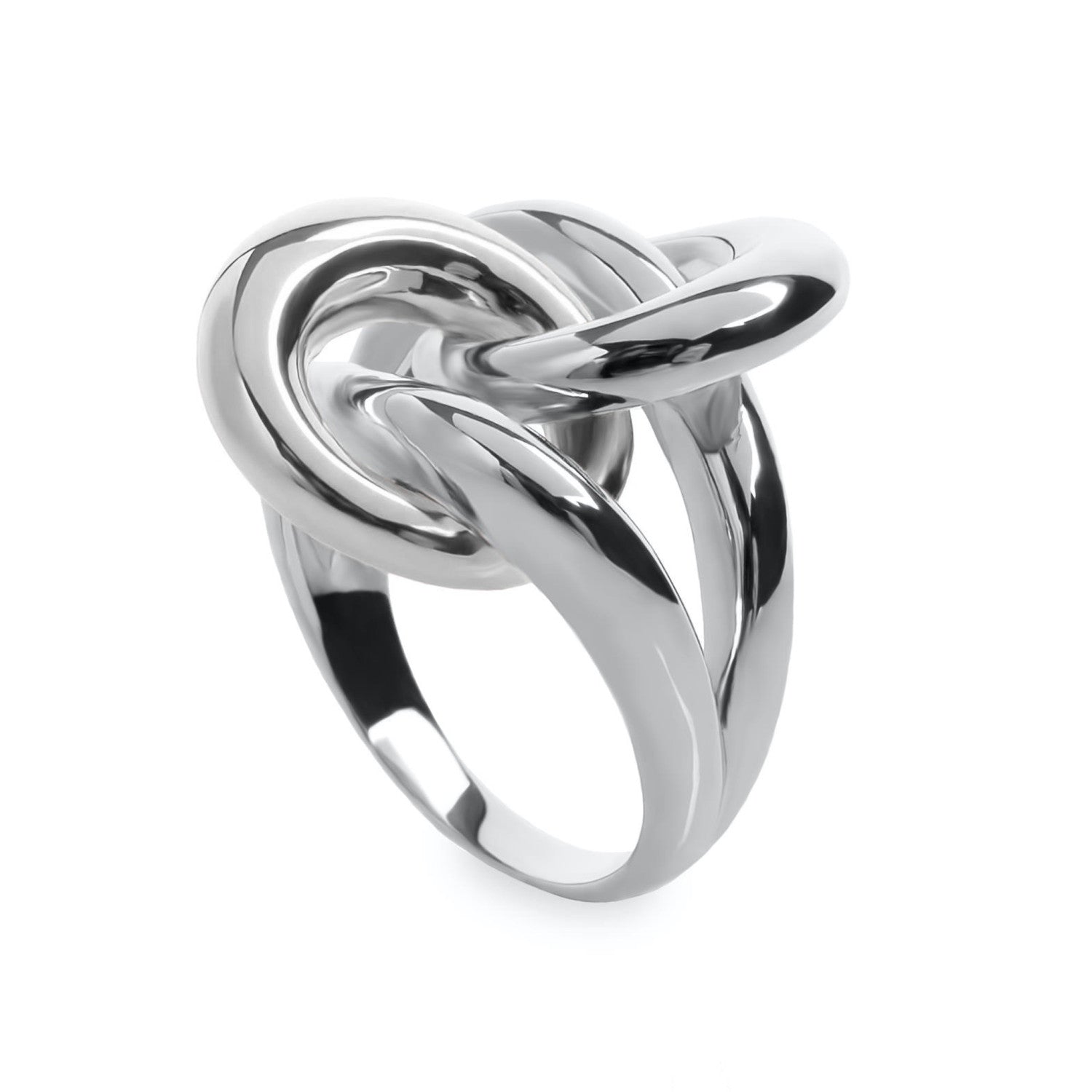 Anillos grandes diseño de nudo central