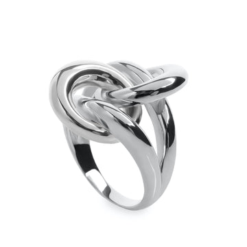 Anillos grandes diseño de nudo central