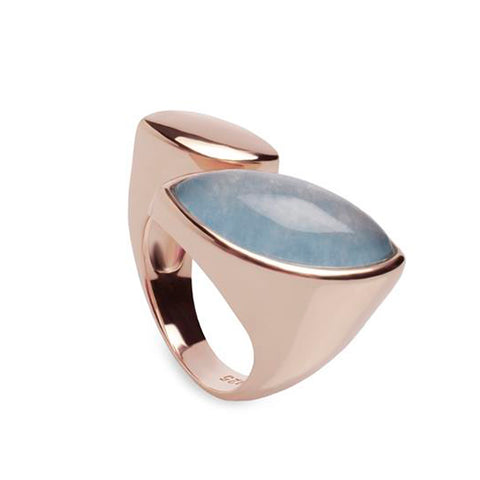 Large rings with natural stones, open design