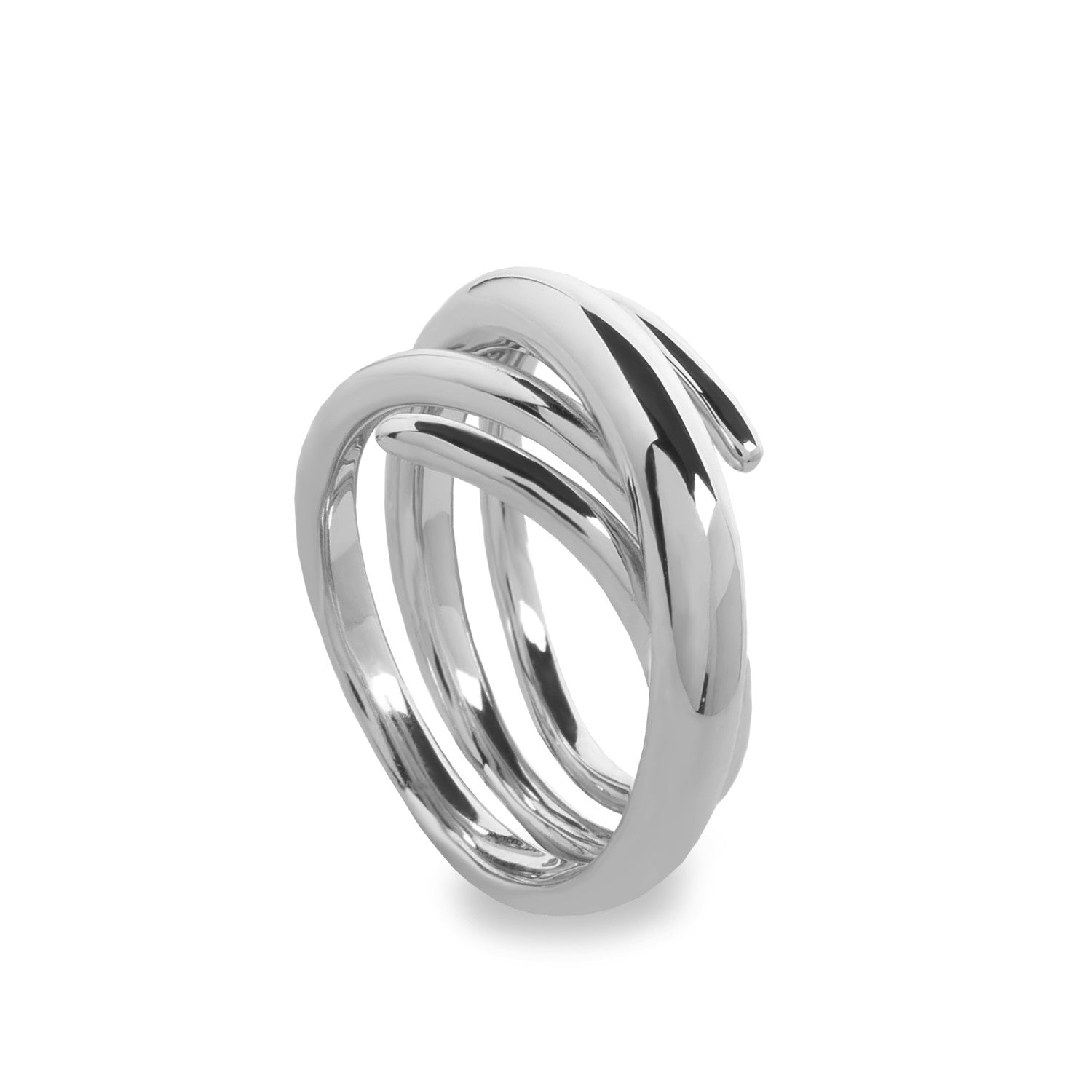 Anillos de diseño entrelazado formado por varios carriles