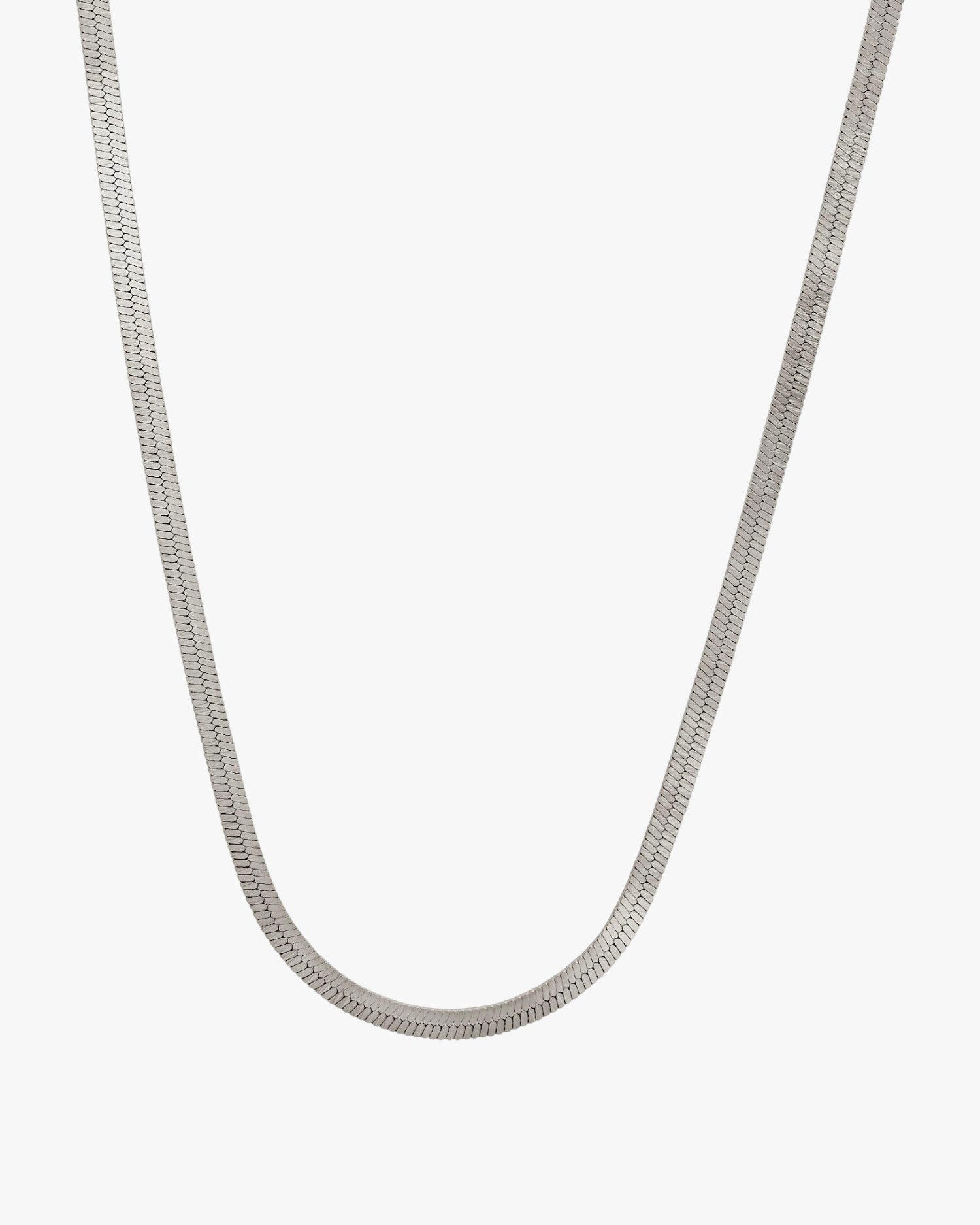 Collares cortos de plata diseño snake