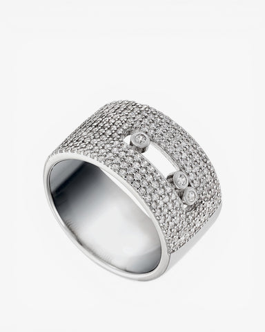 Anillos anchos formados por tres circonitas centrales