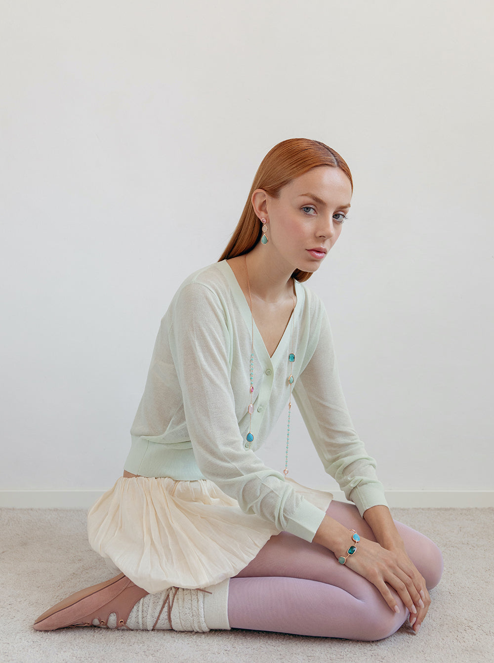 Pulseras con piedras de plata diseño geométrico