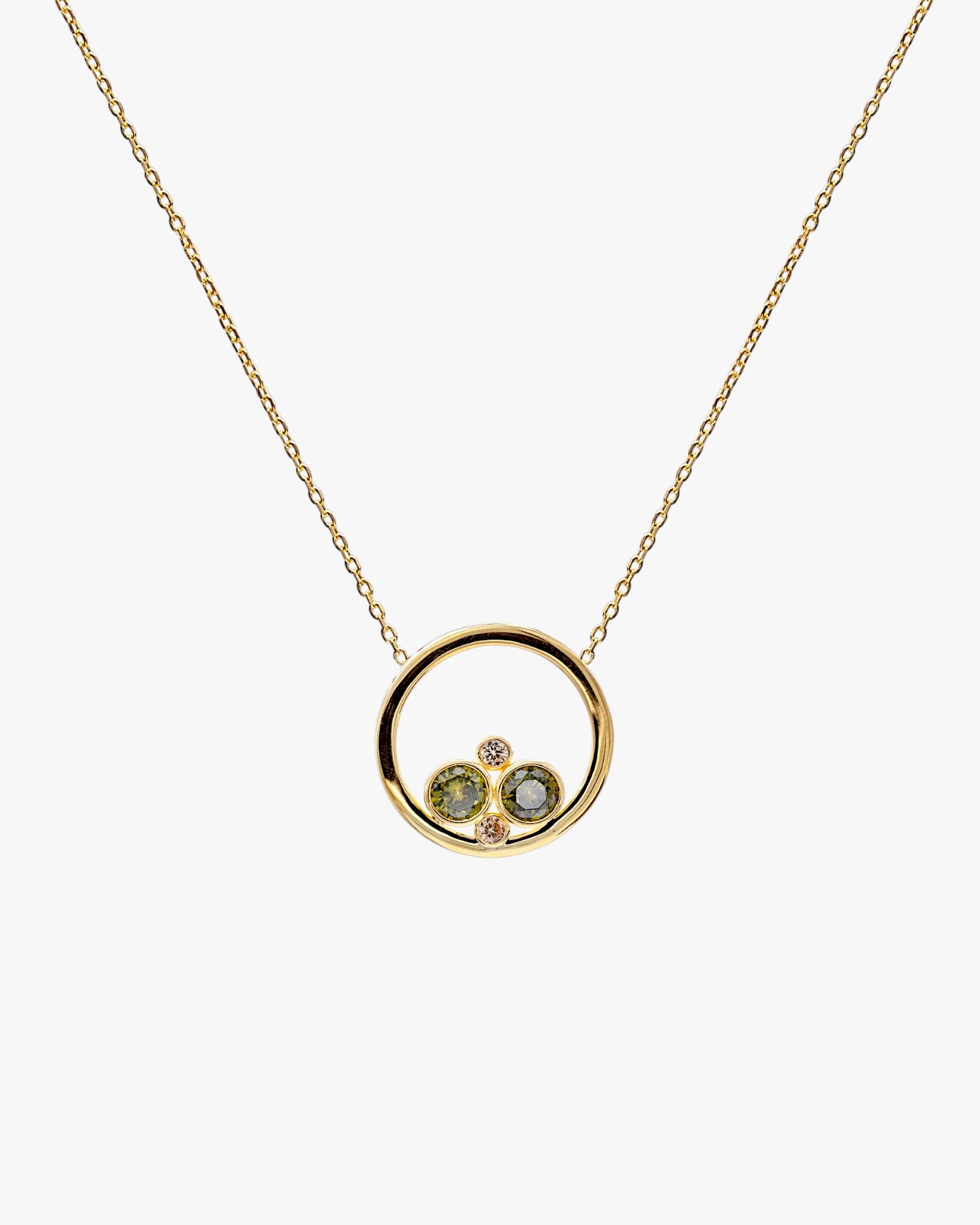 Collares plata originales estilo circular con gemas