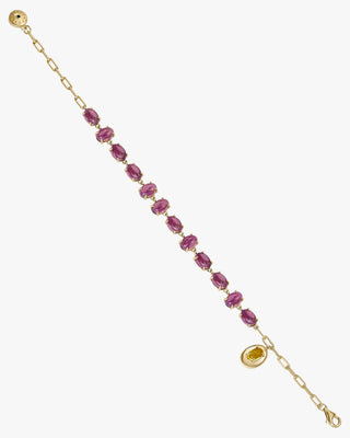 Pulseras con piedras de plata de circonitas amatista y andratita