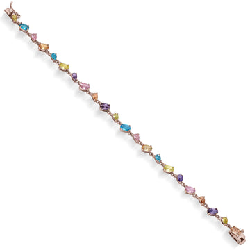 Pulseras con piedras de colores en tonos brillantes