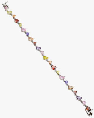 Pulseras con piedras de colores talla oval tonos cálidos