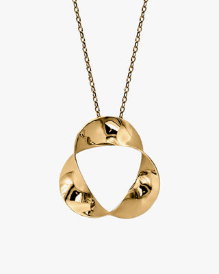 Collares plata bañado en oro originales con diseño irregular