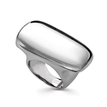 Anillos anchos diseño plata lisa e irregular