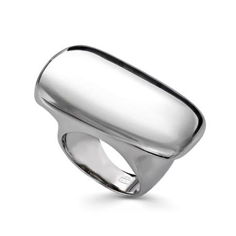 Anillos anchos diseño plata lisa e irregular