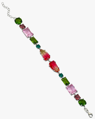 Bracelets with central stones in a gradient design