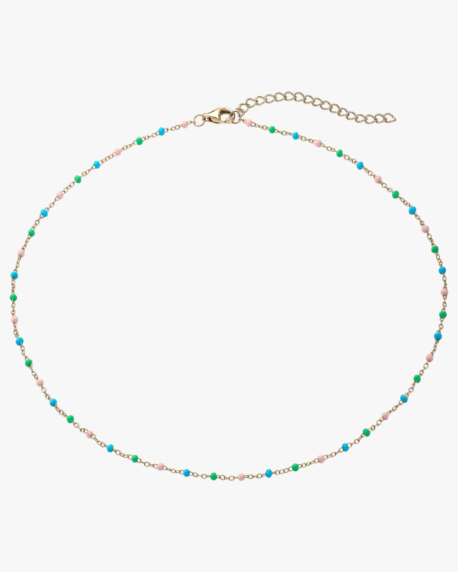 Collares cortos de plata con cadena diseño nature