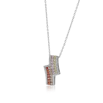 Collares con piedras diseño desigual tonos cálidos