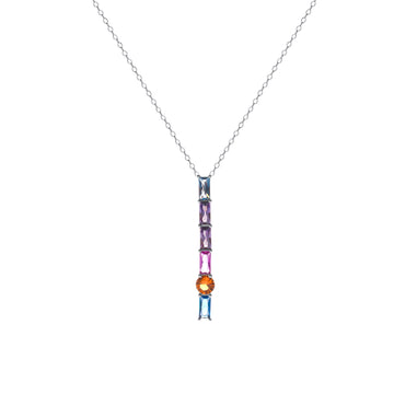 Collares con piedras de colores estilo geométrico