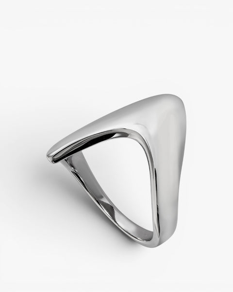 Anillos de diseño de plata diseño punta triangular