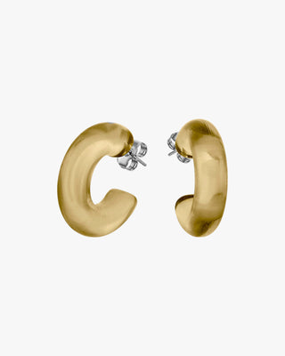 Boucles d'oreilles créoles originales dans les tons jaunes