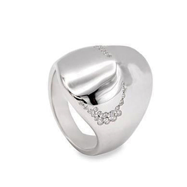 larges  anneauxargent avec design sculptural