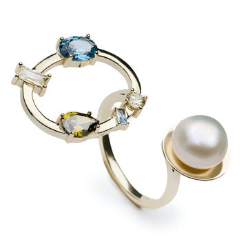 Bagues à motif circulaire ouvert