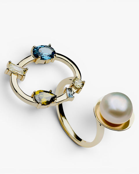 Anillos de diseño de estructura abierta y circular