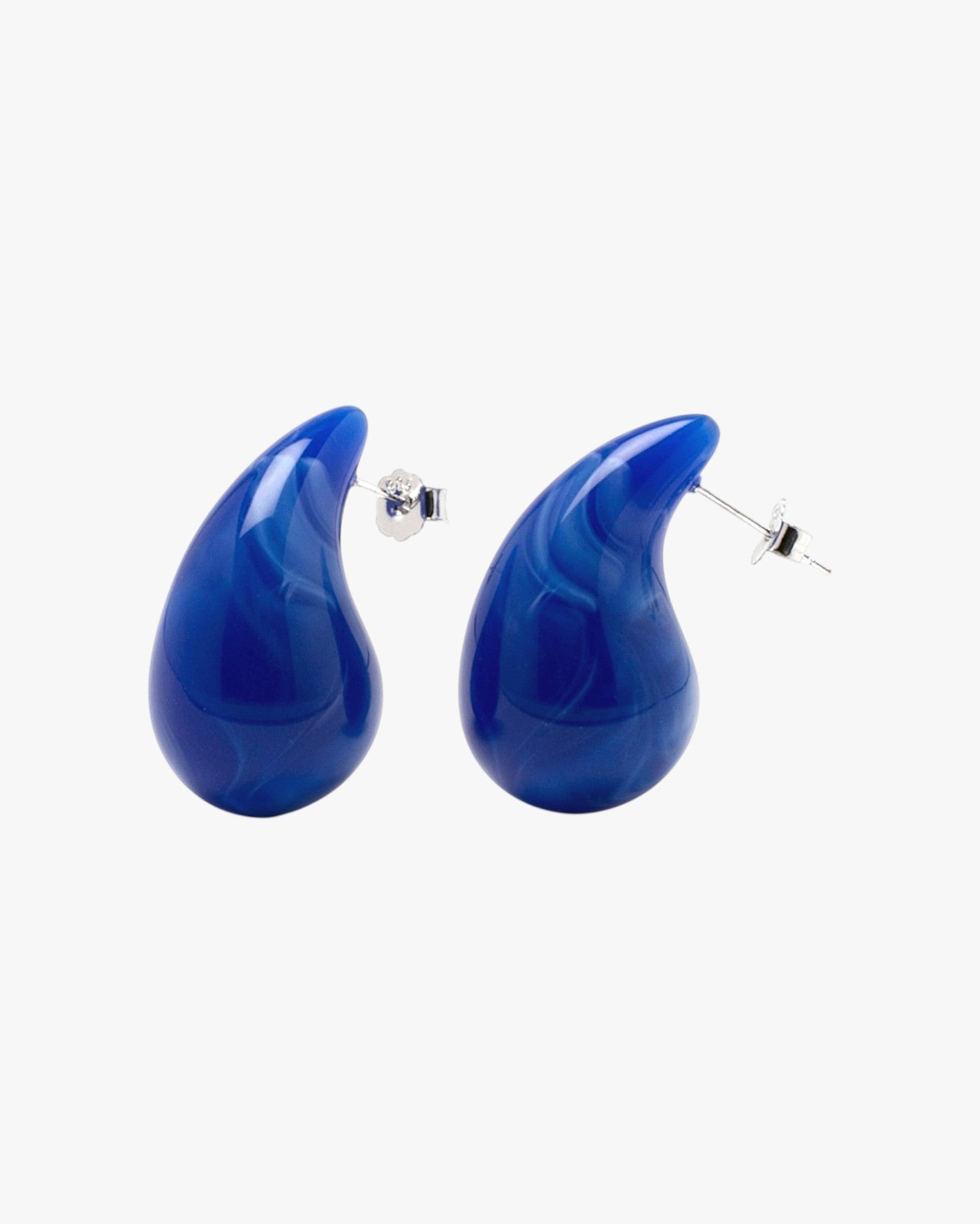 Pendientes originales diseño gota tono azurita
