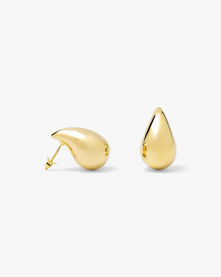 Pendientes originales en forma de gota dorada