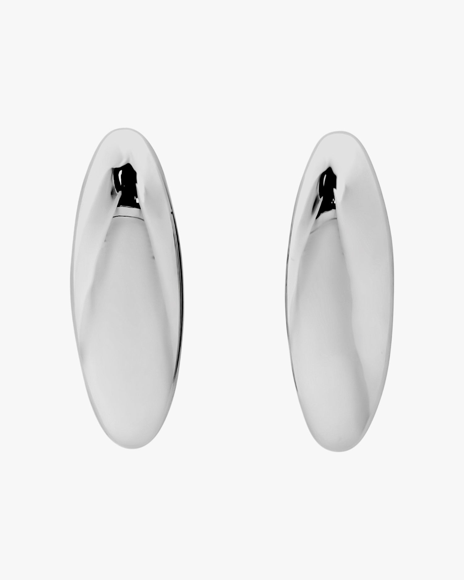 Pendientes originales de diseño minimalista y ovalado