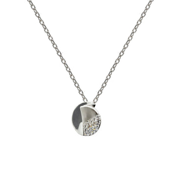 Collar pequeño de plata con volumen y circonitas