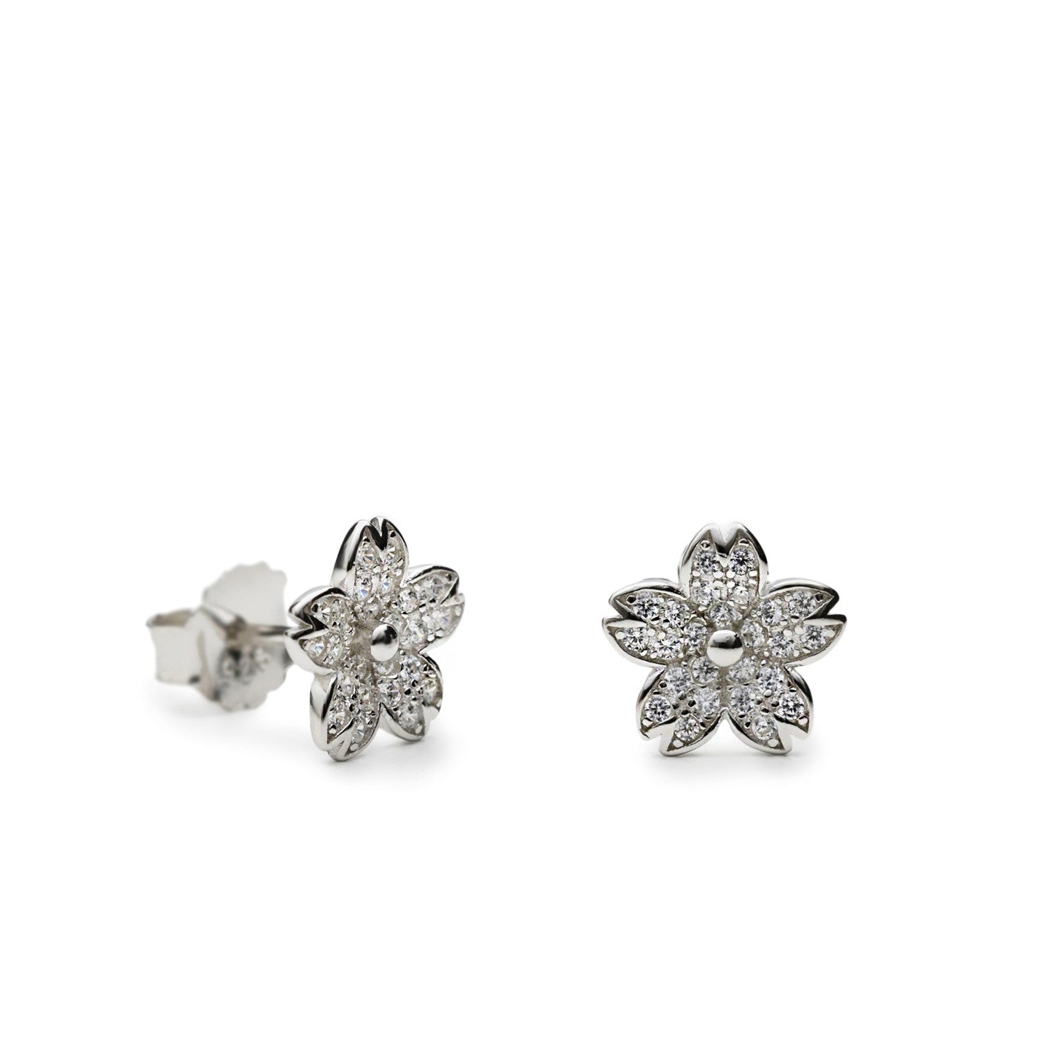 Boucles d'oreilles en forme de petites fleurs