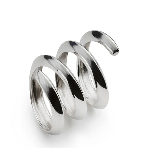 Anillo de plata diseño original en espiral