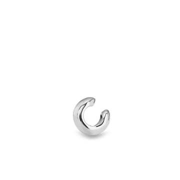 Pendiente ear cuff de plata diseño minimalista medida mediana