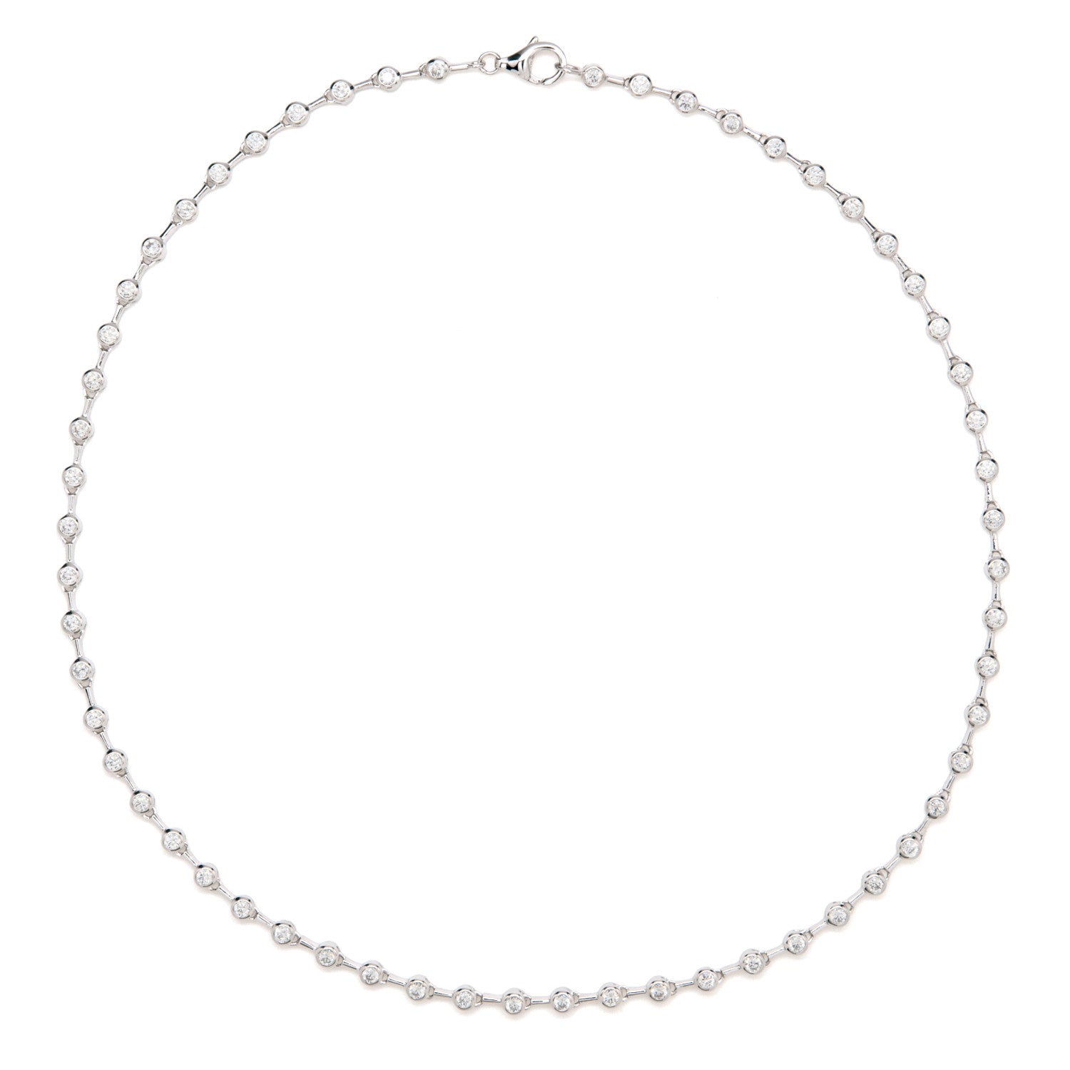 Collares fiesta cortos con circonitas pequeñas