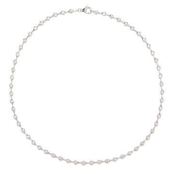 Colliers courts de soirée avec petits zircons cubiques